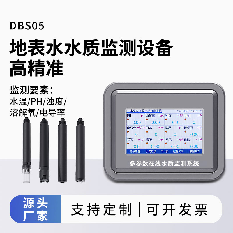 地表水水質(zhì)監(jiān)測參數(shù)（水溫、ph、溶解氧、濁度、電導率）