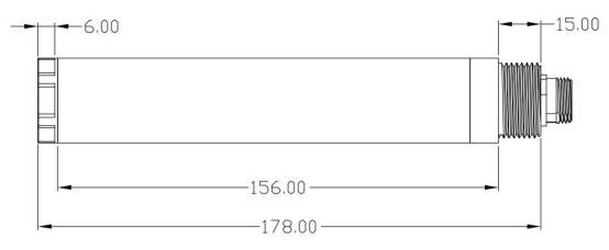 BOD COD濁度一體式傳感器尺寸圖